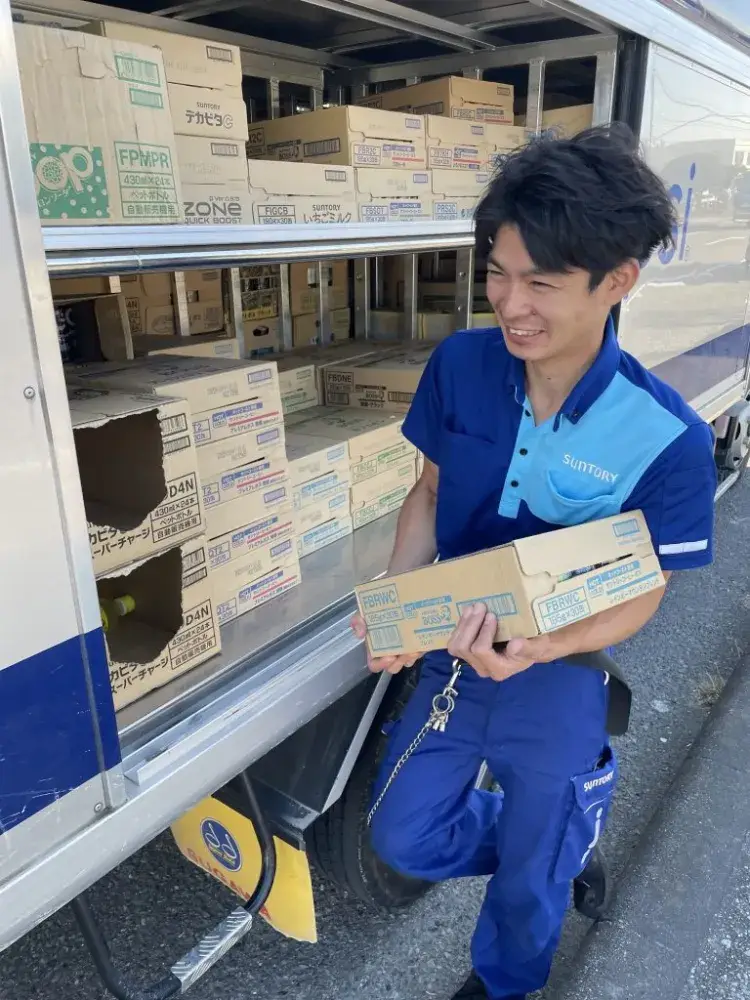 サントリー飲料のルートセールスドライバー